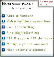 Auto Attendant with Voice Mailbox Extensions, Call Forwarding, Find Me / Follow Me