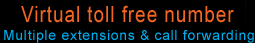 Toll free hosted PBX, auto attendant and virtual receptionist service
